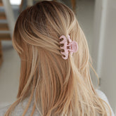 Pince à cheveux grip rose
